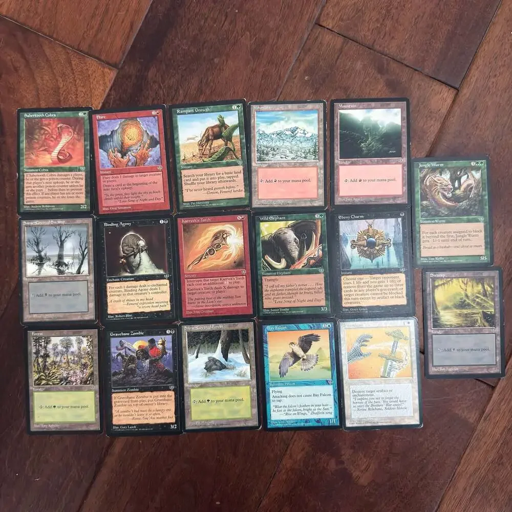 Vintage Magic: The Gathering Mirage 1996 Card Collection Lot of 150
